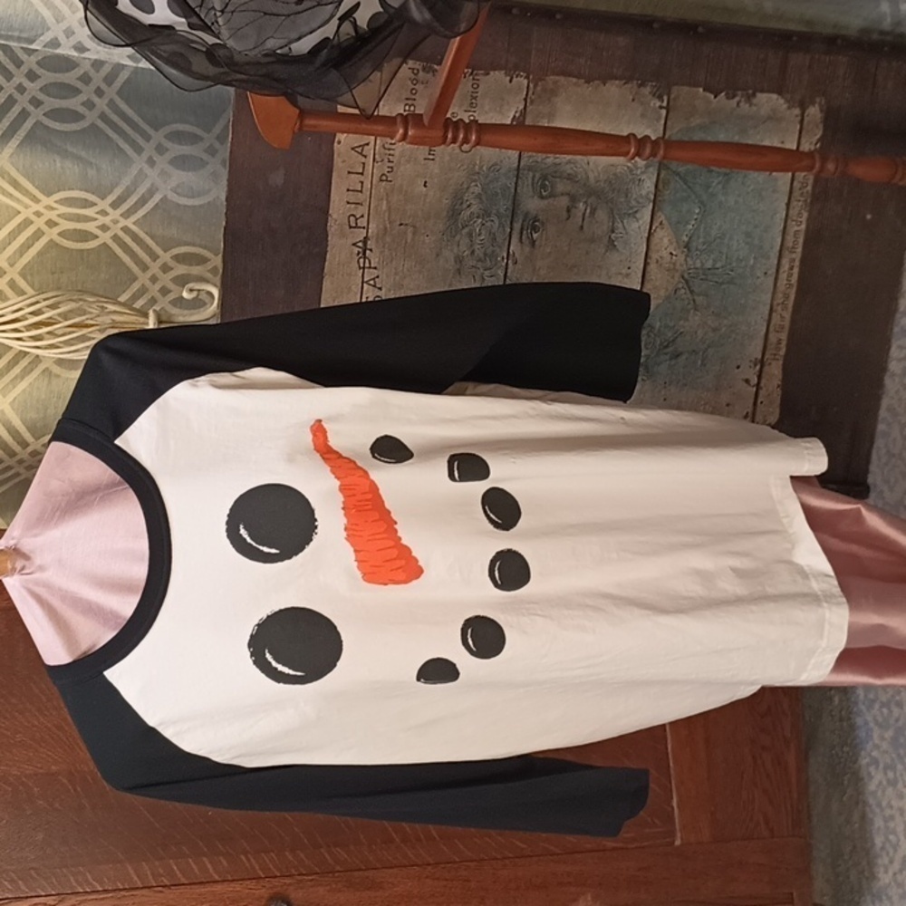 H3-4 snowman baseball tee 2XL